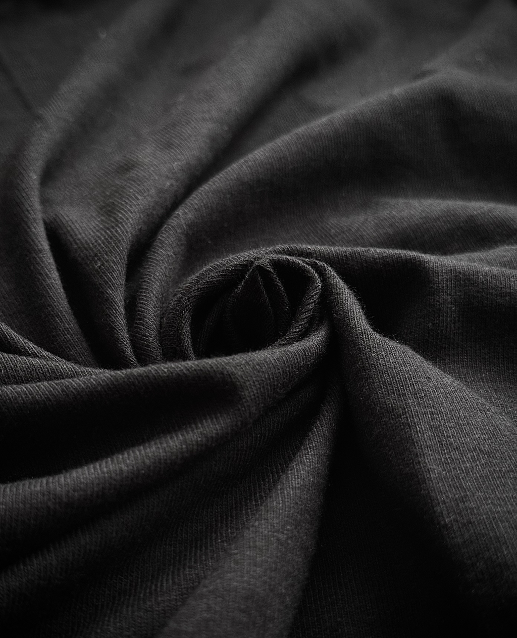 Bloomer "Clouds" Black Oversized Drop-Shoulder Tee